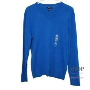 Alfani Men's Blue V-Neck Pullover Sweater Sz XL, S